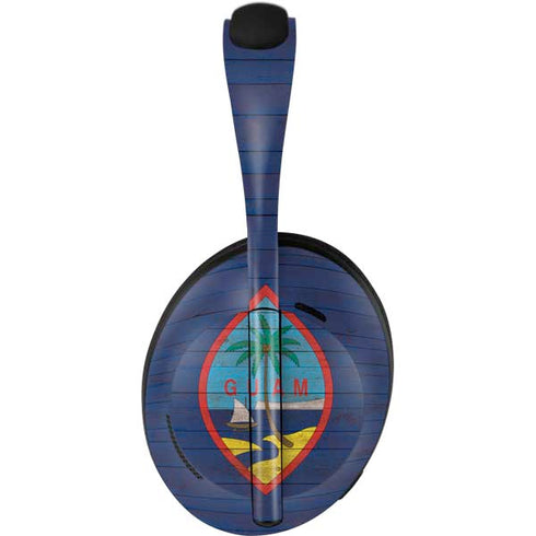 Guam Flag Dark Wood Bose Noise Cancelling Headphones 700 Skin